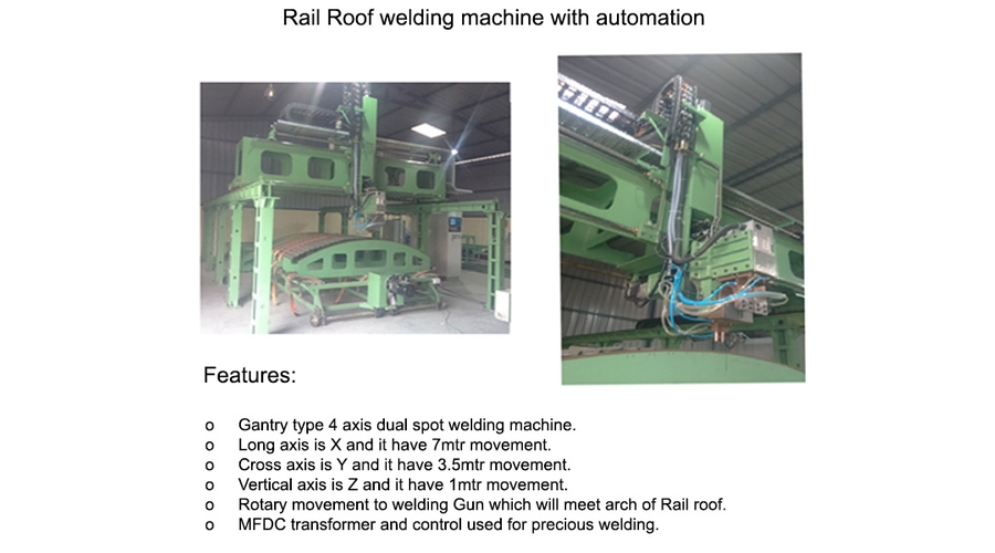 Rail Roof Welding Machine with Automation