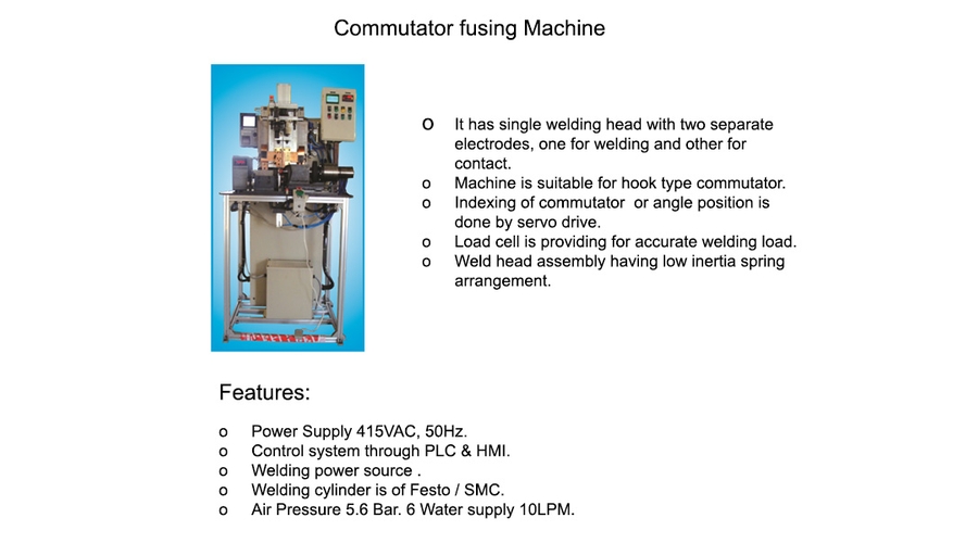 Commutor Fusing Machine