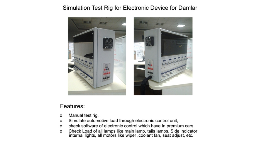 Simulation Test Rig for Electronic device for Damlar